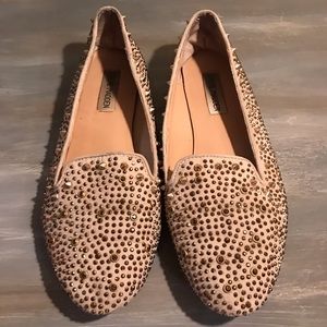 Steve Madden Rhinestone Studded Flats 8.5